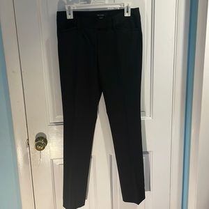 WHBM slim leg black dress pant